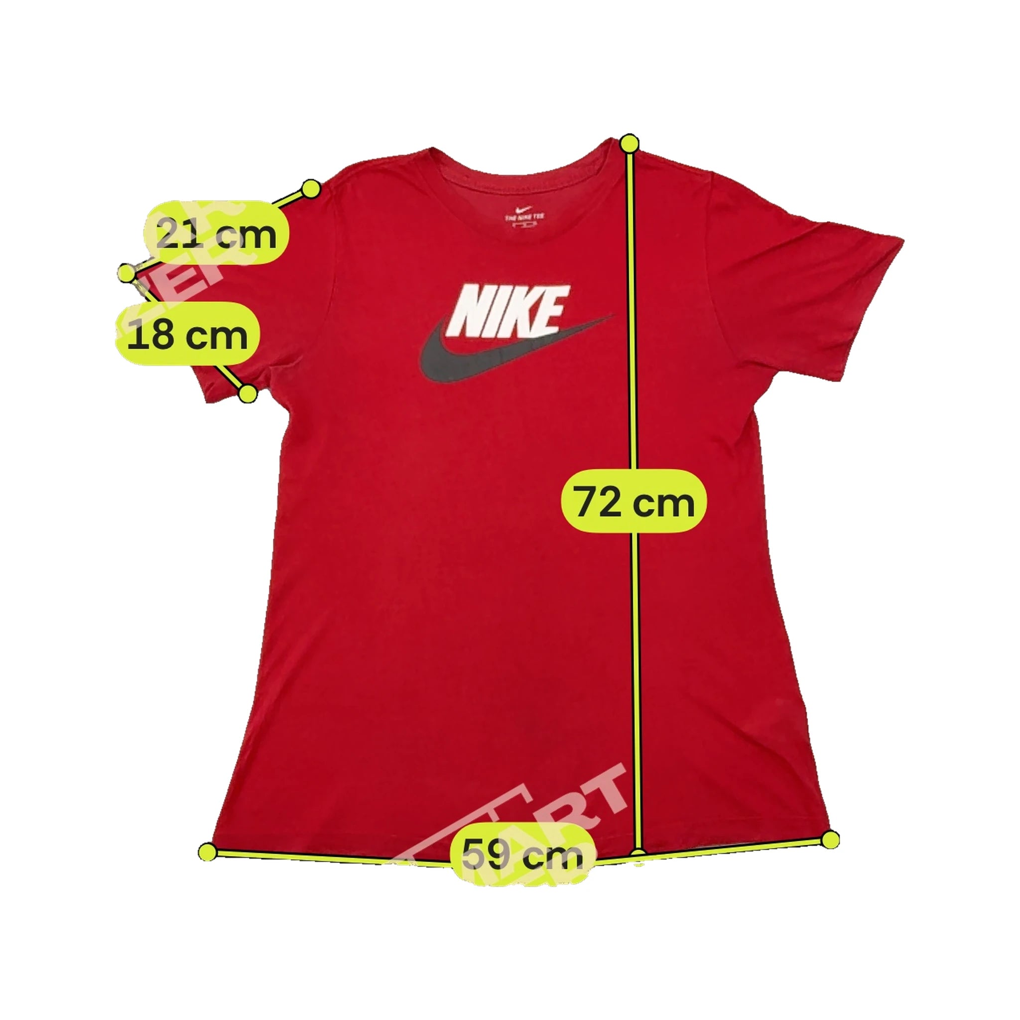 T-shirt Nike em algodão vermelha com logótipo estampado