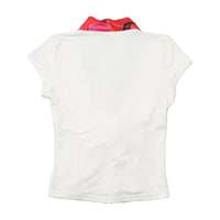 Rinascimento Floral Trim Tie Front Blouse (Repriced)