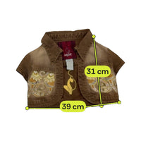 Baby Phat Embroidered Cropped Short Sleeve Jacket