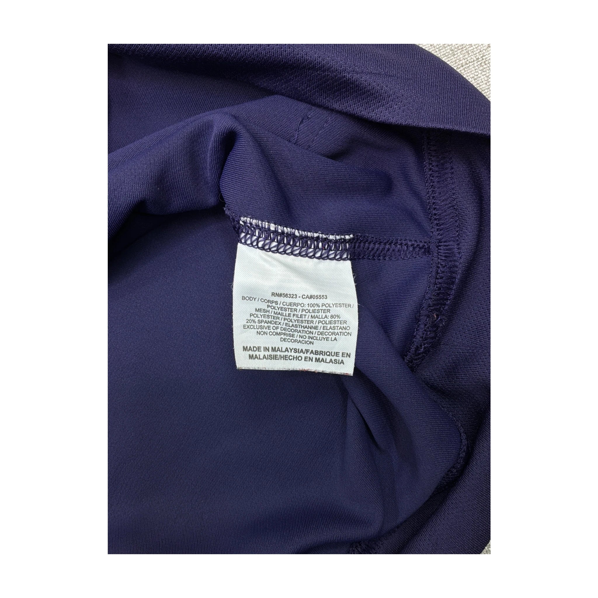 Camisola de Corrida Nike Dri-FIT roxa com Meio Fecho