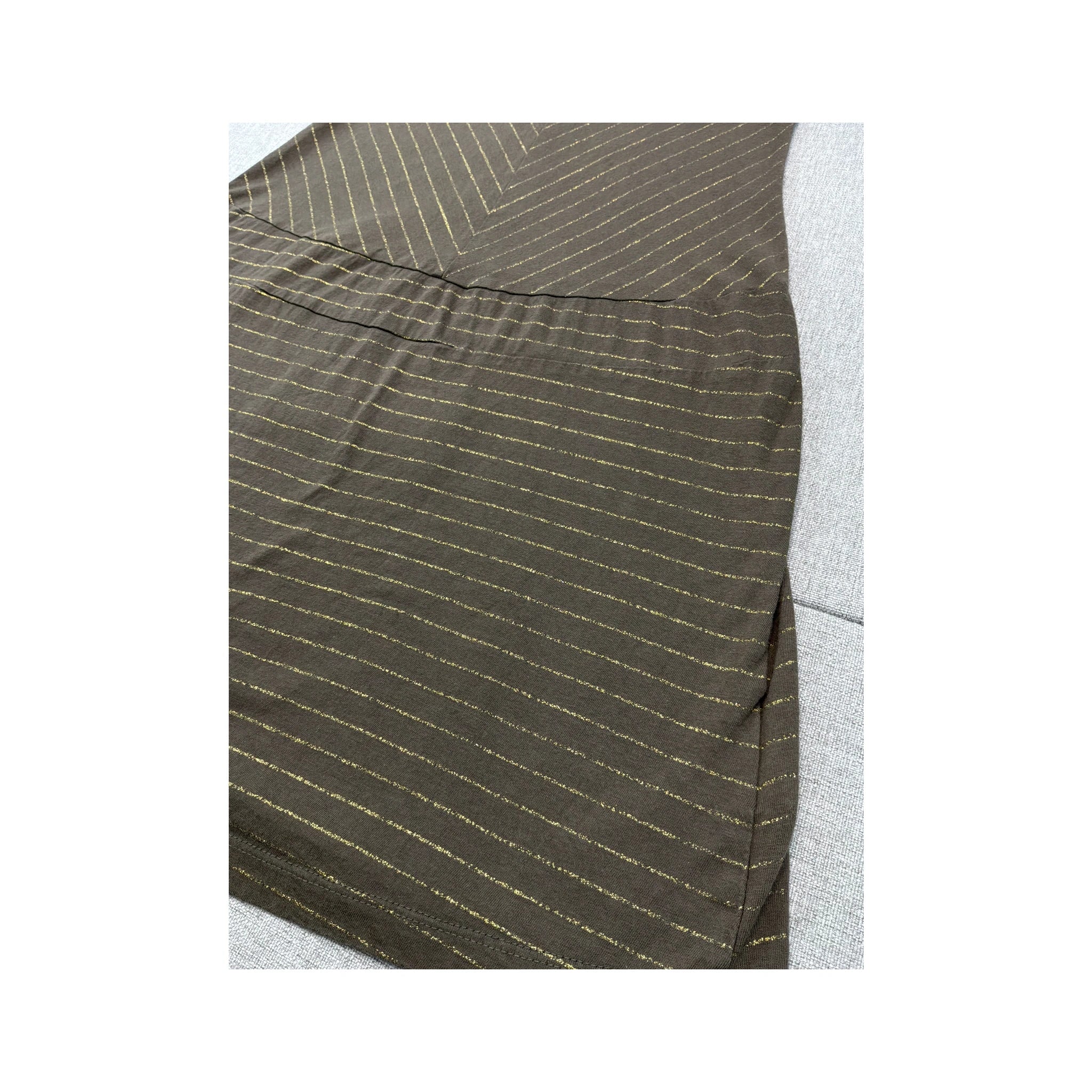 Colours Of The World Metallic Stripe Slip Dress