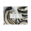 Just Cavalli Zebra Print Silk One Shoulder Blouse