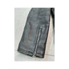 Vintage Black Leather Belted Moto Jacket