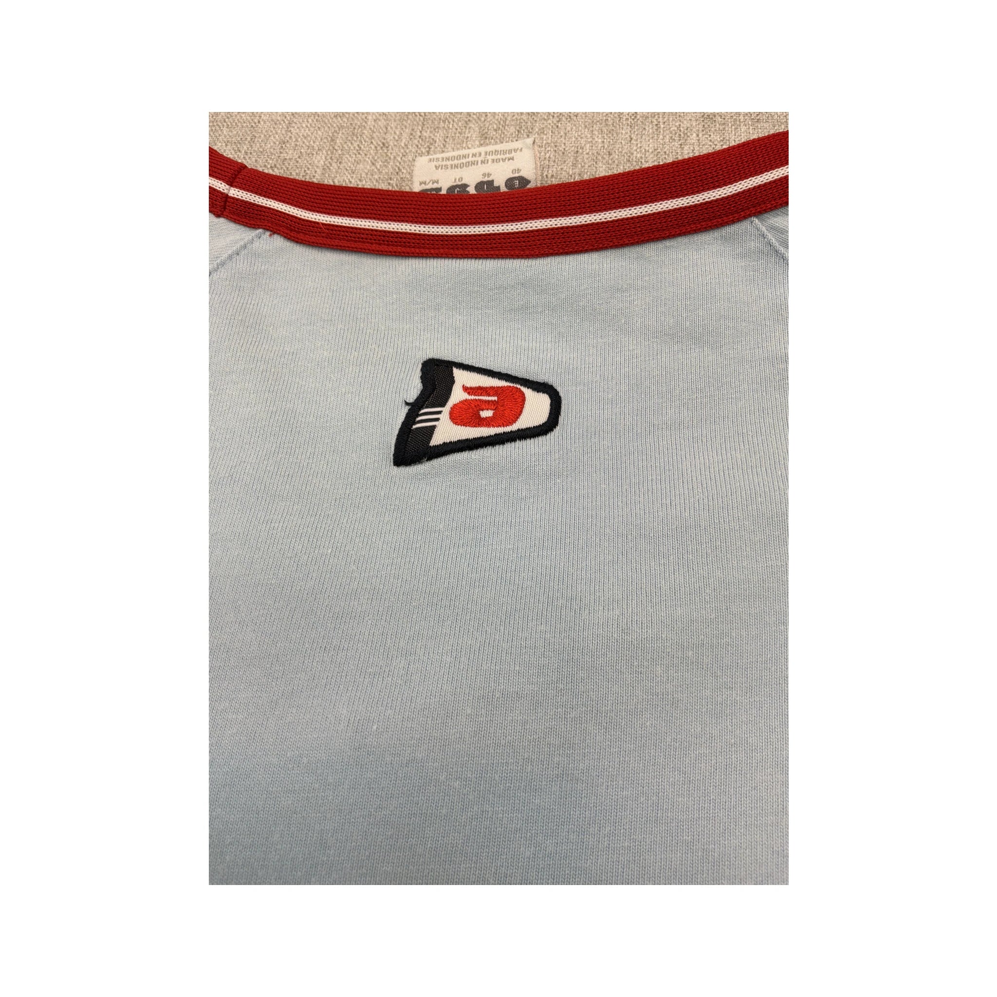 adidas Y2K Logo V-Neck Athletic Sweater