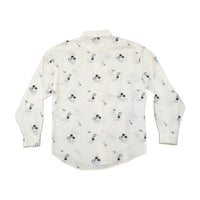 Gianni Versace Vintage Abstract Jacquard Button Up Shirt