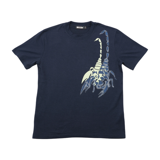 Camisa ENRI & ZHENYU em Mistura de algodão com estampado de Escorpião e Esqueleto