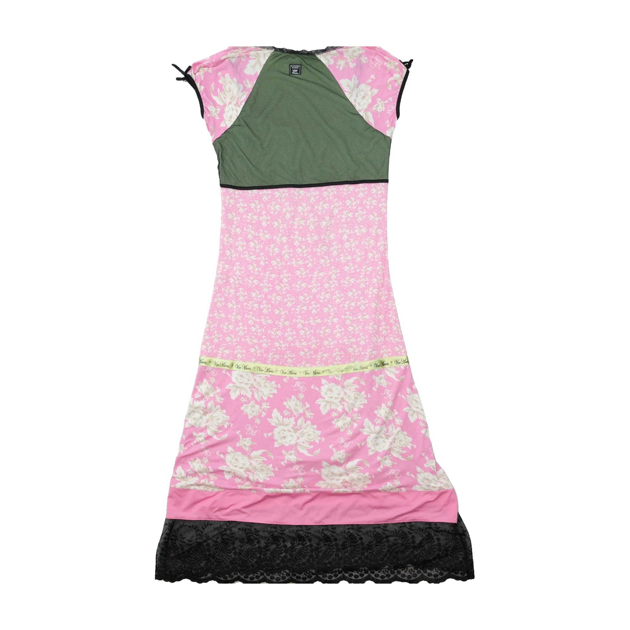 H VIVEH MARIA Floral Patchwork Lace Hem Dress