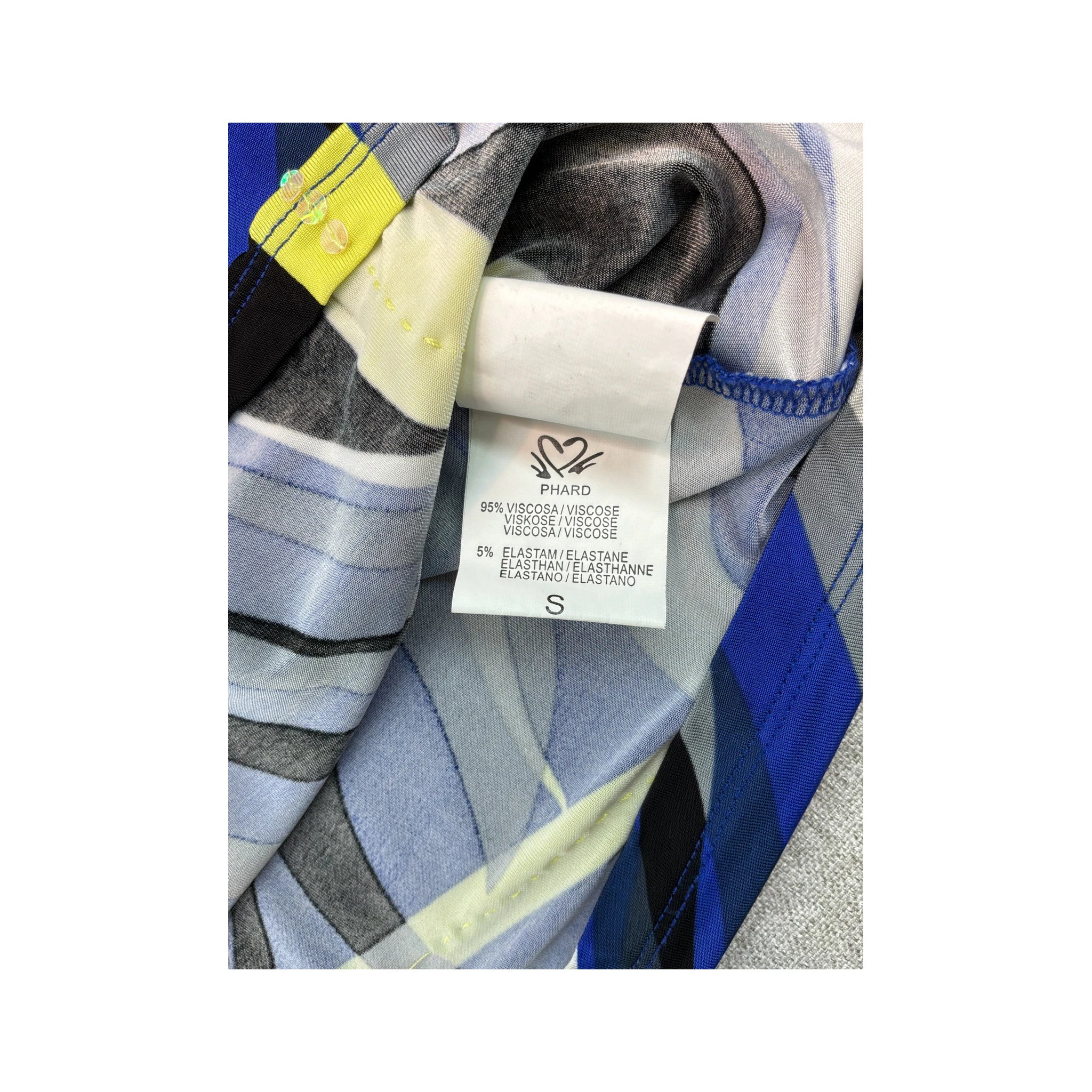 Top de alças Halter Phard com estampado abstrato