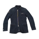 Armani Jeans Dark Wash Denim Zip Jacket with Logo Patches