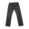 Levi's 501 Washed Black Stretch Cotton Straight Leg Jeans