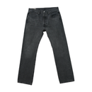 Levi's 501 Washed Black Stretch Cotton Straight Leg Jeans