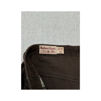 Marlboro Classics Brown Cotton Corduroy Straight Leg Pants