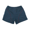 Retro Curved Contrast Piping Athletic Track Shorts