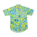 Camisa Angelo Litrico vintage em algodão com estampado abstrato
