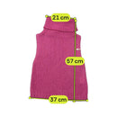 Miss Sixty Fuzzy Pink Mohair Turtleneck Sleeveless Sweater
