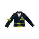 Calvin Klein Jeans Crest Patch Single-Button Blazer Jacket