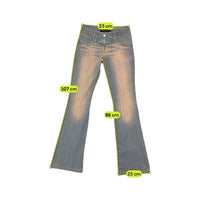 Americo Tavar Striped Flared Jeans