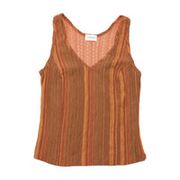 Motivi Textured Striped Knit Tank Top