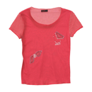 Joi.Bi Sheer Rhinestone Mesh T-shirt
