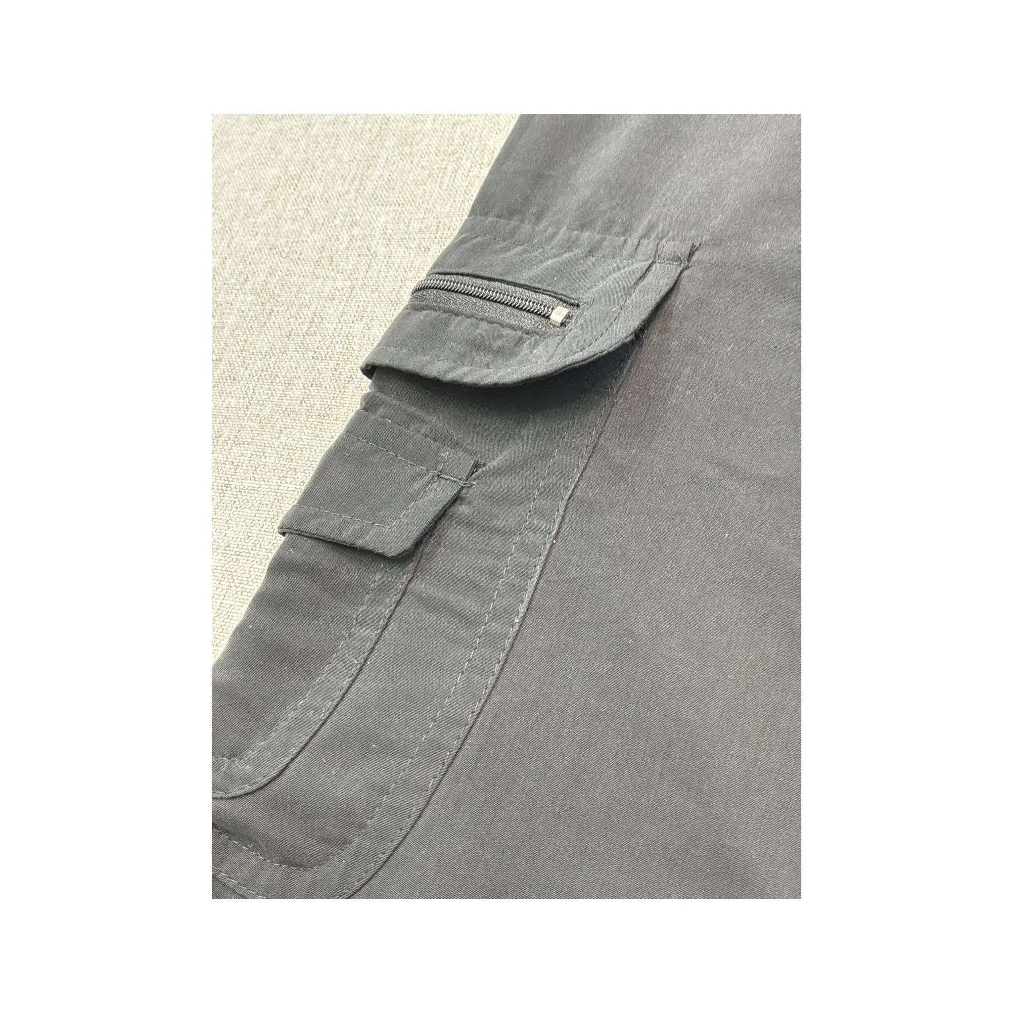 Okay Black Drawstring Cargo Pants