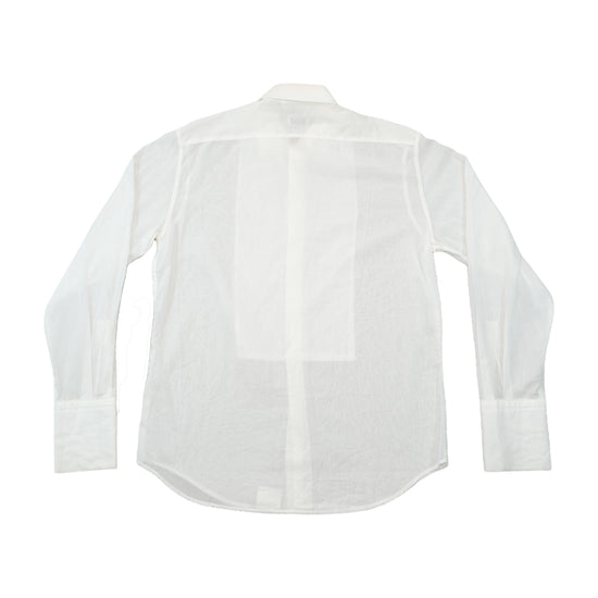 Camisa Social Pal Zileri com Babado Transparente e Pregas