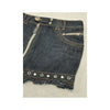 Nine Lives Studded Zip Front Denim Mini Skirt