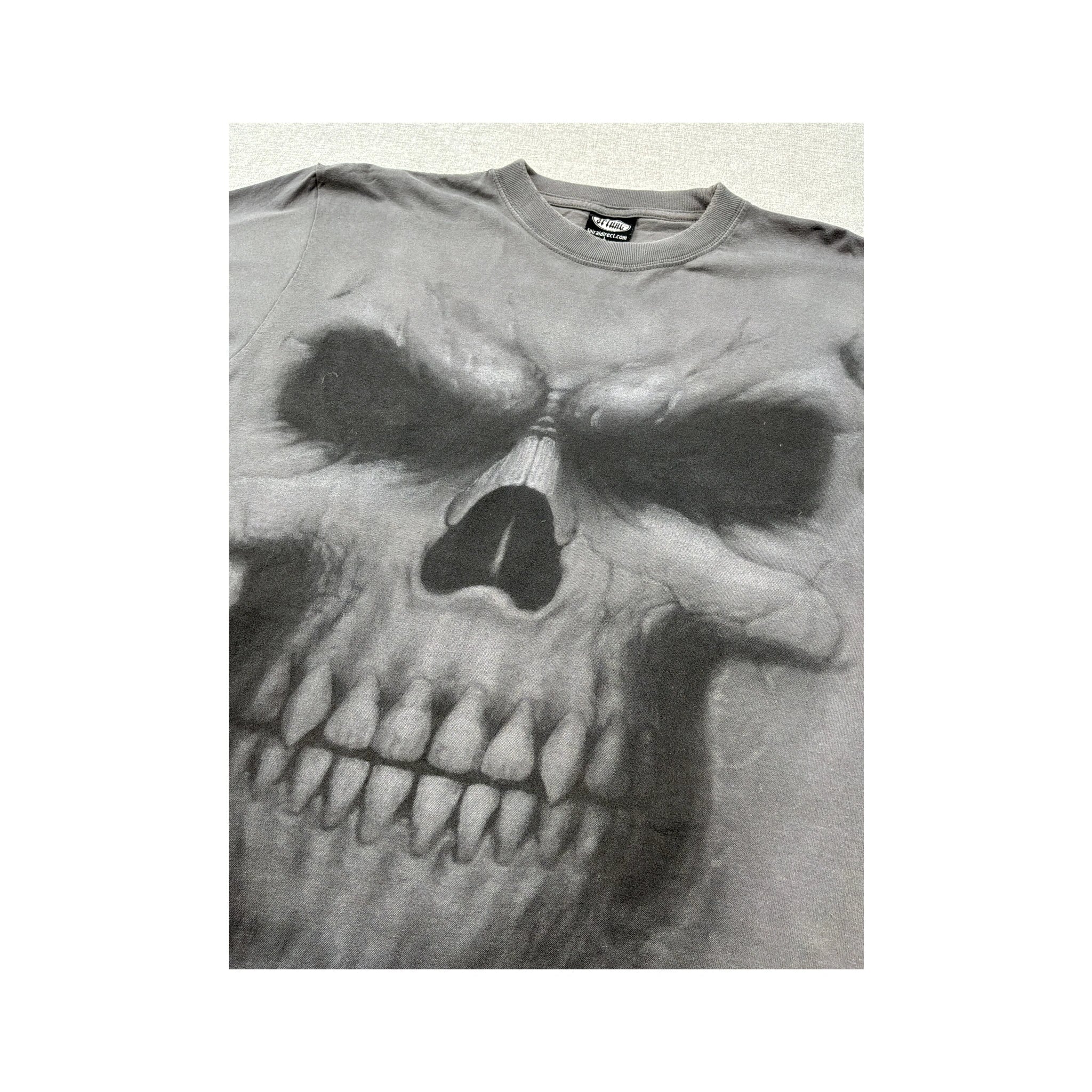 Spiral Direct Gothic Skull Graphic Cotton Shirt