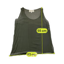 Flora Rozzi 100% Silk Sheer Sleeveless Tank Top (Repriced)