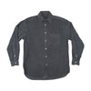 Kolby Gray Cotton Corduroy Button Up Shirt