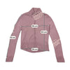 Pink Wool Zip Sweater