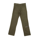 Olive Utility Zip-Detail Chinos