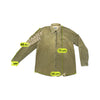 Green Leaves Olive Cotton Corduroy Button-Down Shirt