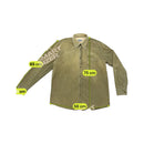 Green Leaves Olive Cotton Corduroy Button-Down Shirt