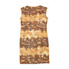 Luciano Pavarotti Snake Print Sleeveless Bodycon Dress