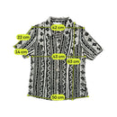 Lisa Tossa Monochrome Pattern Button Up Shirt