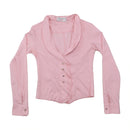 Coconuda Asymmetric Rhinestone Trim Blouse