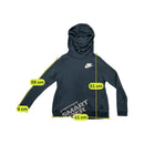 Polar Nike preto em Mistura de algodão com gola Tubo
