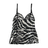 Dolce & Gabbana Zebra Print Sheer Mesh Tank Top