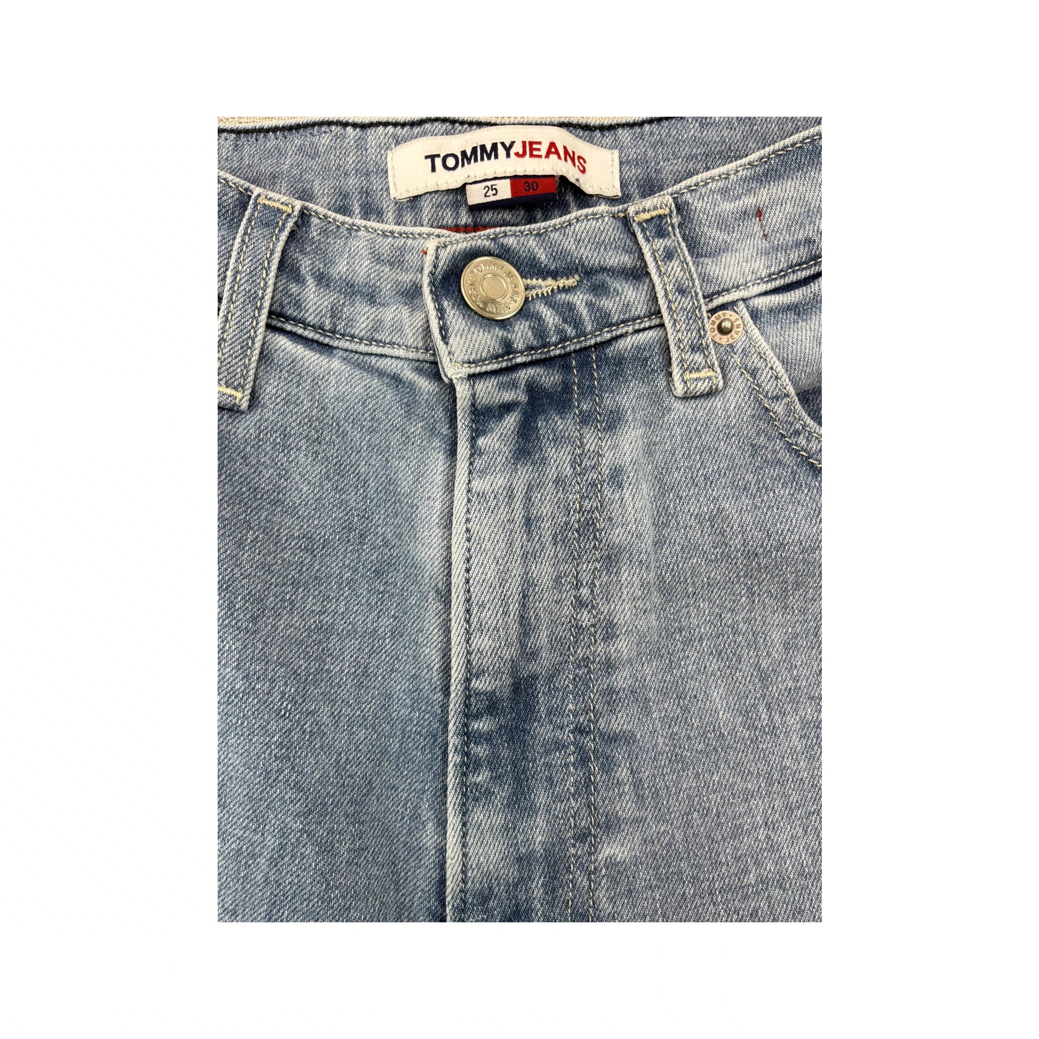 Calças de ganga Tommy Jeans Harper à boca de sino em algodão de Cintura Subida e Tornozelo