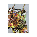 Coccapani Trend Sequin Trim Abstract Floral Tank Top