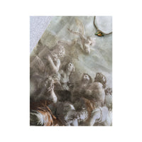 Vintage Sheer Cherub Print Mesh Tank Top