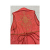 ANA SOUSA Embroidered Metallic Appliqué Sleeveless Button-Up Blouse