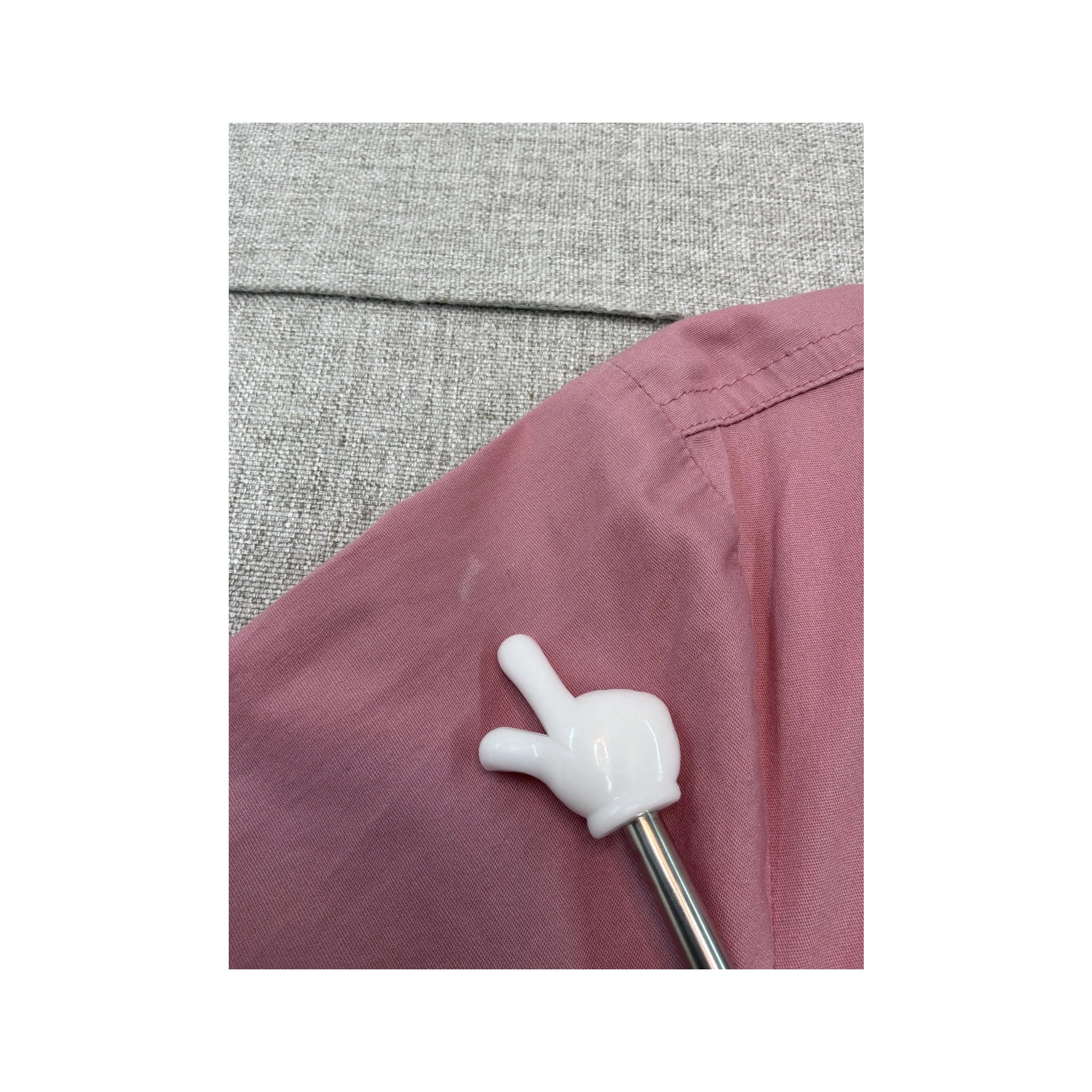 Standpoint Buckle Detail Pink Button Up Shirt