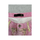 Just Cavalli Pink Tie-Dye Denim Mini Skirt