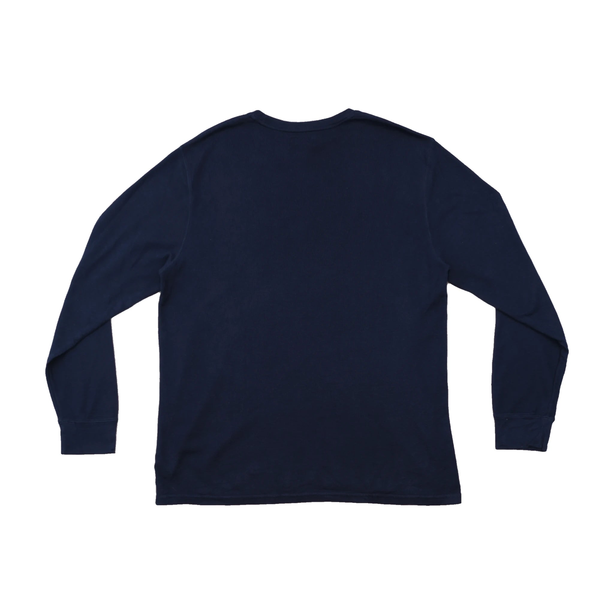 Polo Ralph Lauren Waffle Knit Cotton Blend Long Sleeve Crewneck Shirt