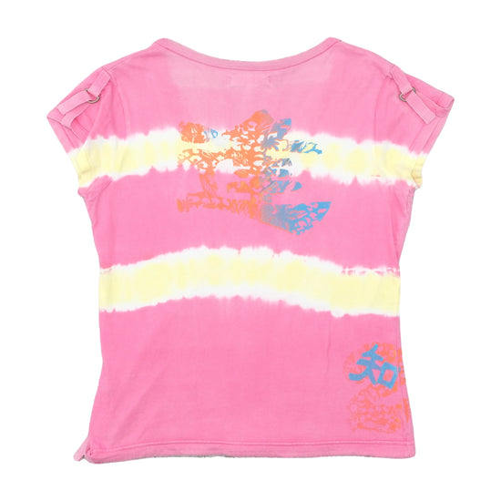 Broadway Tie Dye V-Neck Graphic T-shirt