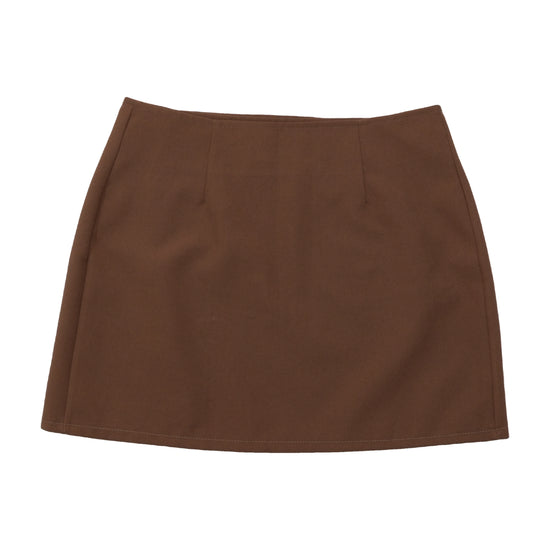 MARO Florence Brown Wrap Mini Skirt