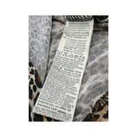 You & Me Italia Leopard Print Ruched Tie Front Blouse