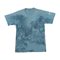 Embroidered Dolphin Underwater Reef Graphic Shirt