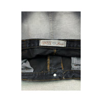 Onyx Jeans Vintage Y2K Faded Spray Bleach Contrast Panel Cotton Denim Skirt